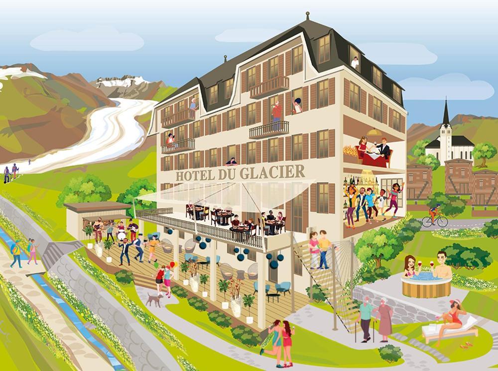 Du Glacier Boutique & Traditions Hotel Fiesch Exterior foto